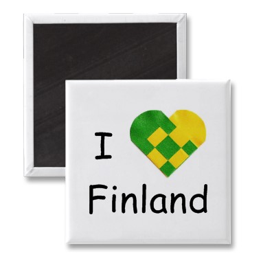 Finland Heart Magnet